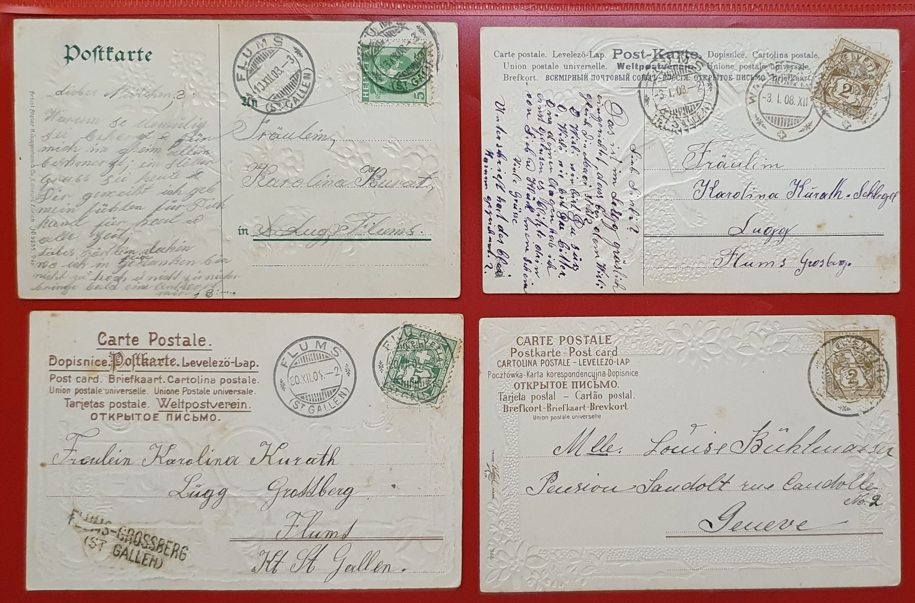 Cartoline postali: Lot von 9 Prägekarten – Usato da Kreuzlingen venduto da Rschweiz1 2