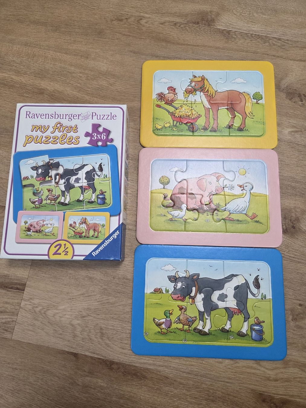 Ravensburger Puzzle: Ravensburger: My first puzzles - Bauernhoftiere, 3 Stk. – Usato da Illhart venduto da Markus203
