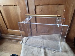 Vintage Designer Acryl Glas Plexi Zeitungsständer Thonet ?