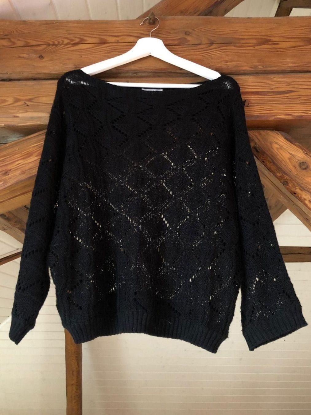 Maglioni & Felpe: MADEMOISELLE AGATHE Damen Strickpullover Pull Crochet M Noir – Usato da St-Aubin FR venduto da Tiweety 3