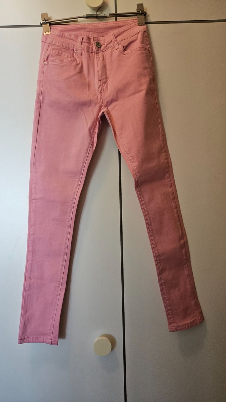 Pantaloni: Pantaloni rosa tg.S cotone – Usato da Melano venduto da H-Sara