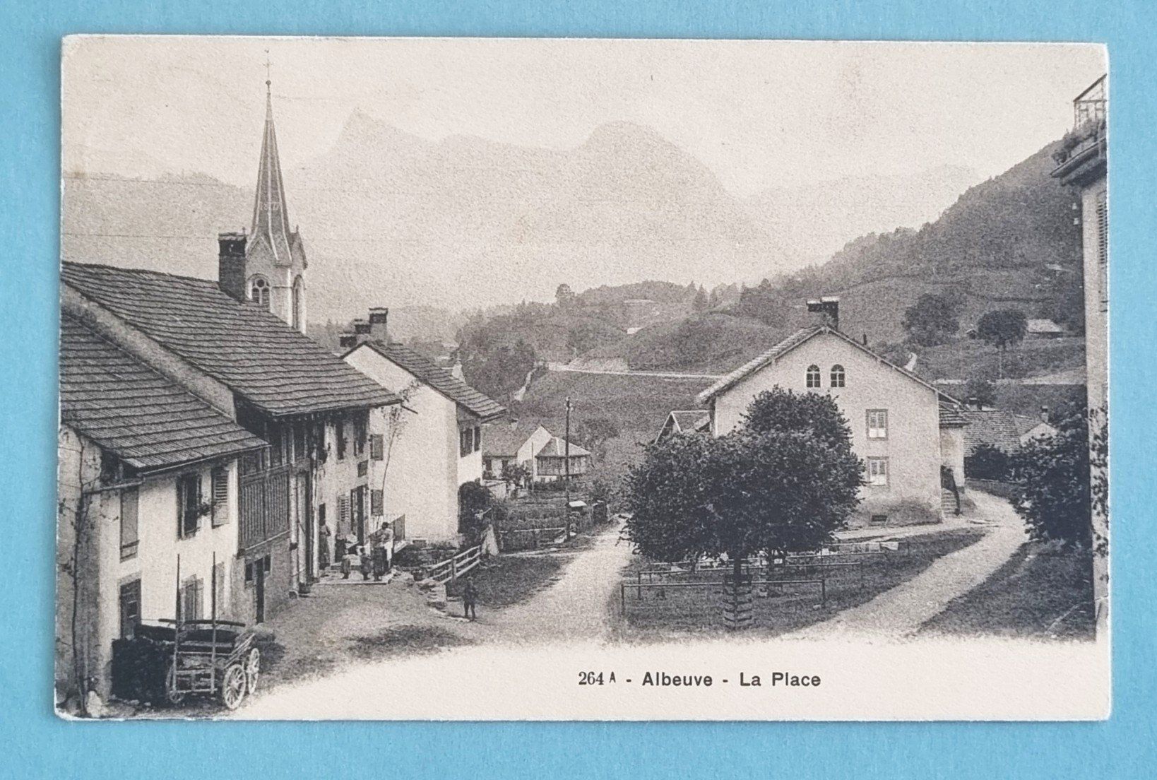 Cartes postales: Albeuve - la Place - 1910 – D'occasion à Rothrist par RROENK