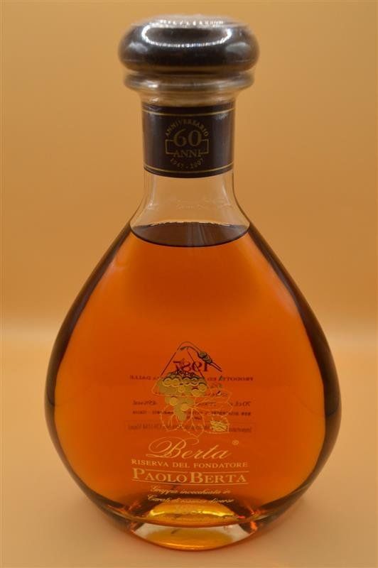 Exklusive Grappa Berta Paolo Riserva del Fondatore von 1987