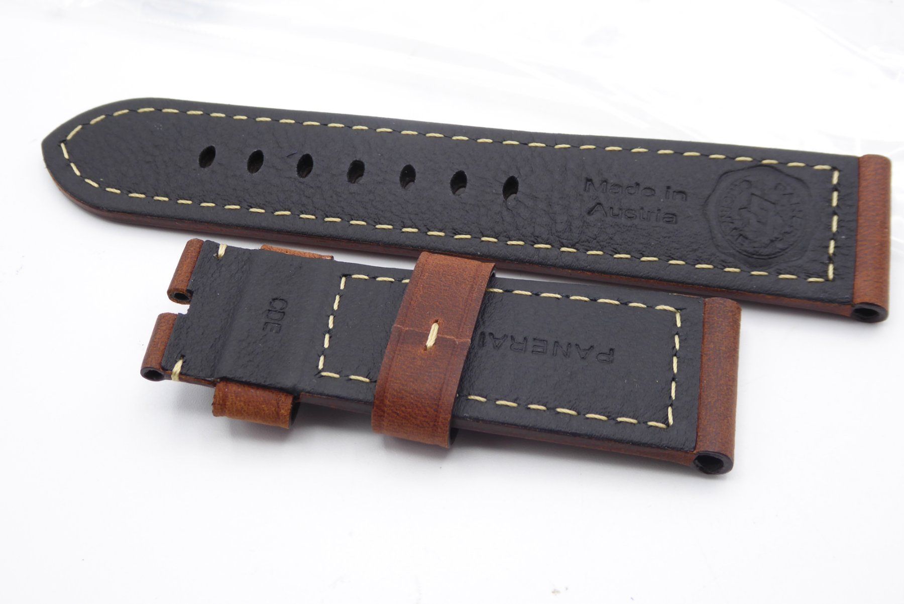 Panerai Orologi: Panerai leather strap brown dark color 24mm – Nuovo (secondo la descrizione) da Geneve venduto da adr_xk6n 3