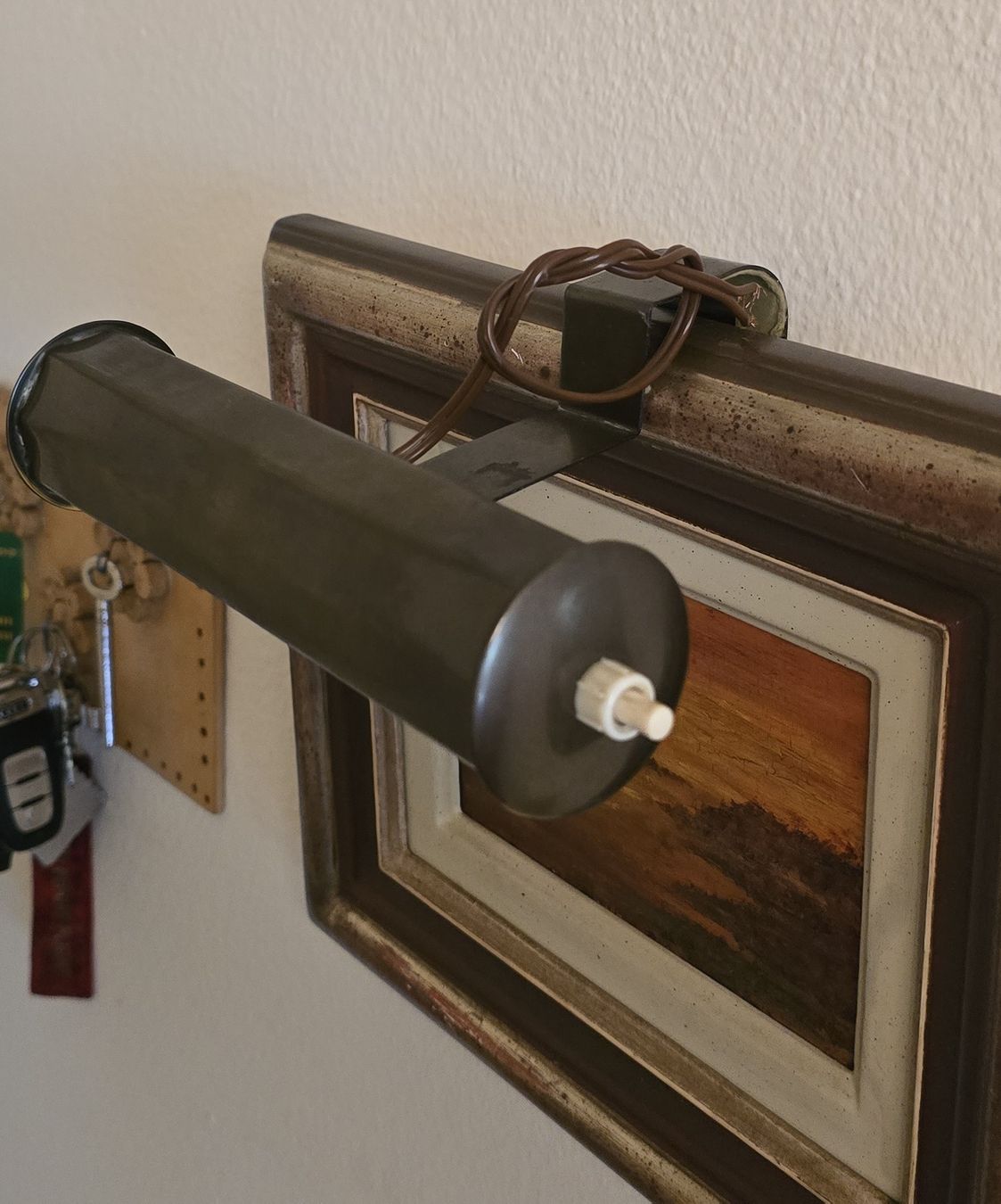 Lampade: Vintage Klemmleuchte,  Alte Bilderlampe  Messing – Usato da Basel venduto da Jcva 5