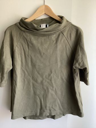Damen Oberteil Rick Cardona olivgrün kurzarm 34 / S