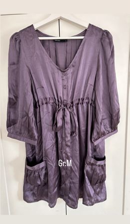 Satin Kleid Gr.M/ violett Tunika Bluse/ Vero Moda