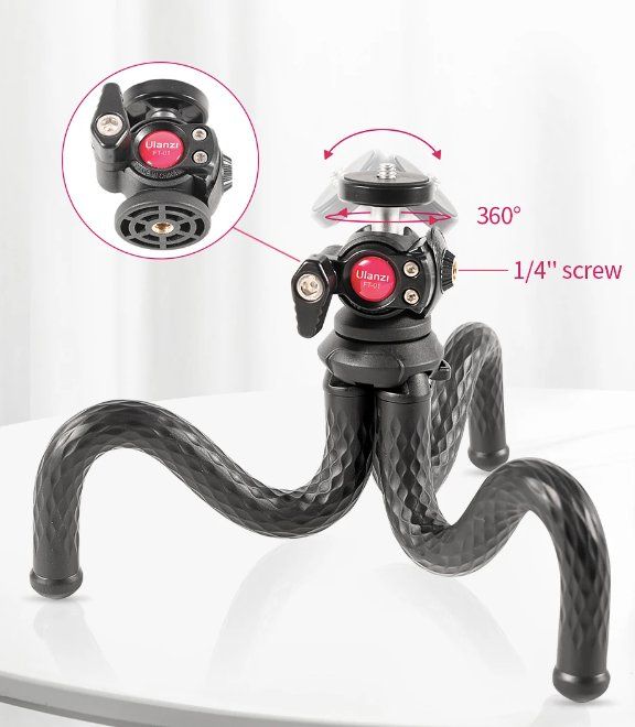 Treppiedi & Teste: Flexibles Stativ mit 1/4'' Schraubenkopf – Nuovo e nell'imballaggio originale da Châtelaine venduto da topshop.switzerland 1