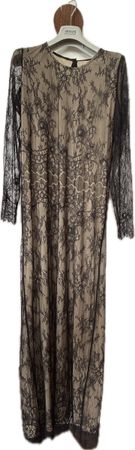 Robe longue dentelle noire Swildens, T. 3