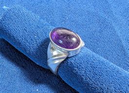 Bague / Ring Argent 925 & Amethyst / Améthyste T56