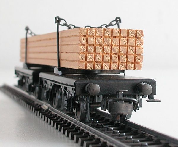 Märklin Modellini di ferrovie: Märklin Langholzwagen Spur H0 – Usato da Oberwil BL venduto da Klang 2