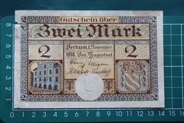 currency voucher germany beckum 2 mark 1918