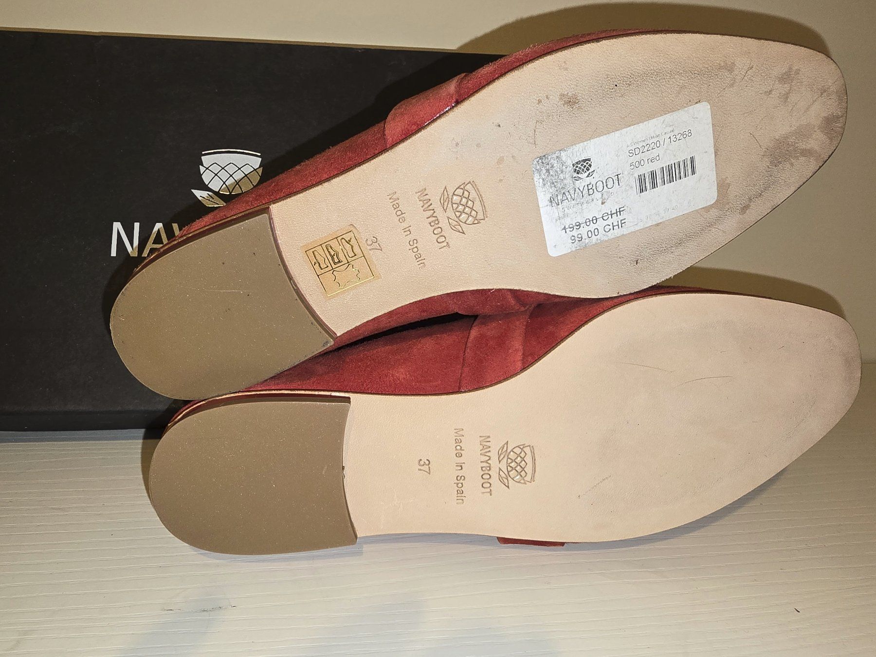 Navyboot Damenschuhe: Navyboot Mokassins Red Edition EU 37 – Neu und originalverpackt aus Chiasso von Arina888 2