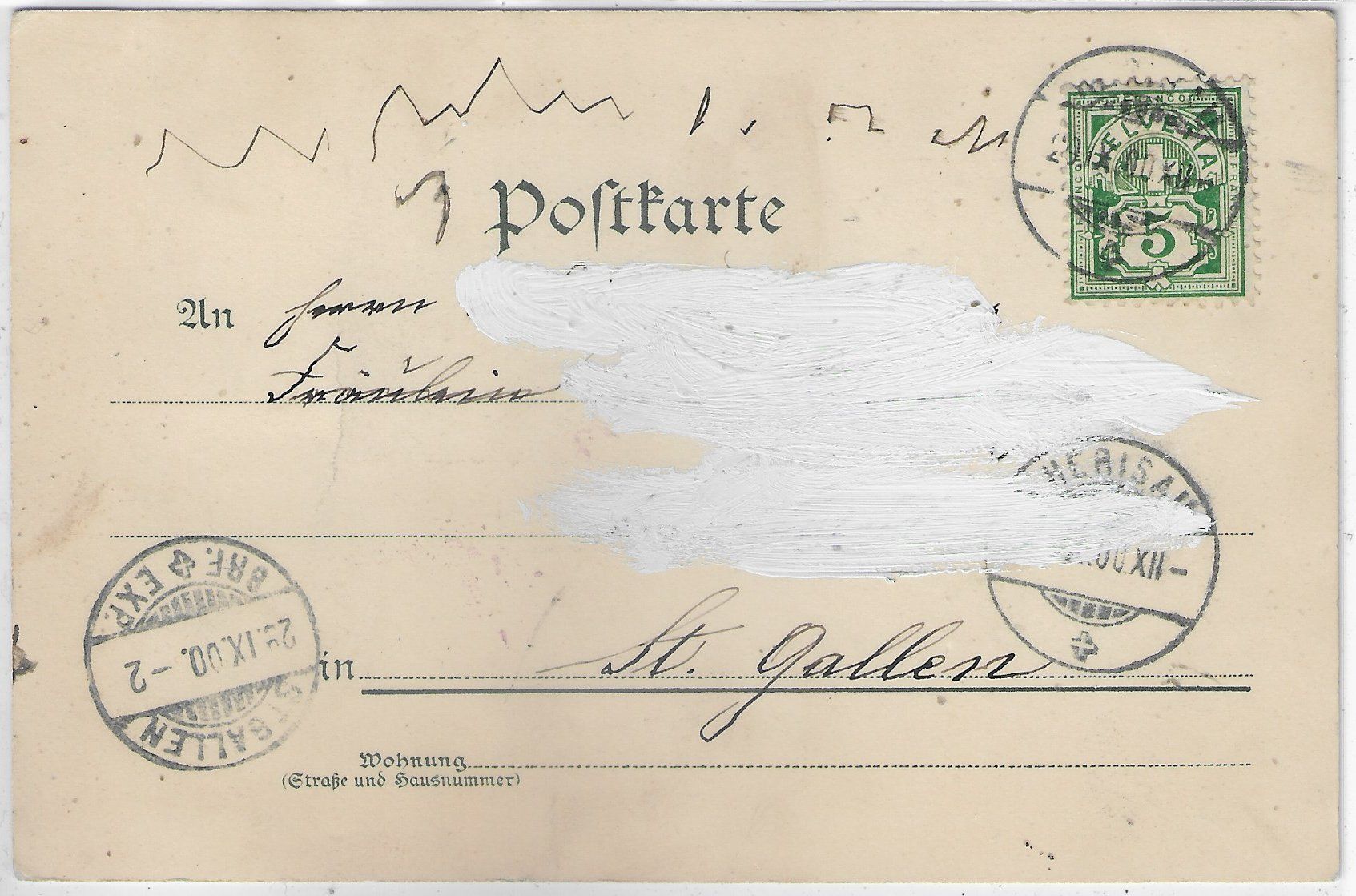 Cartoline postali: Heinrichsbad bei Herisau - Litho – Difettoso da Ettingen venduto da Kartenplanet 1