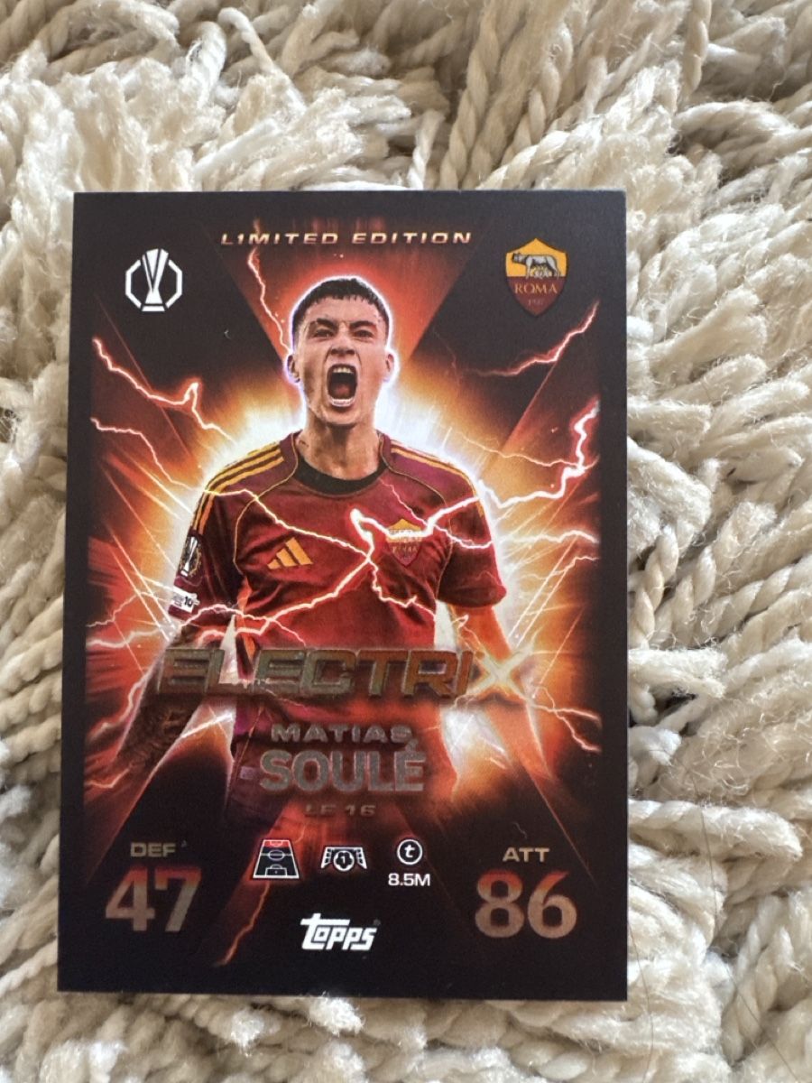 Topps Cartes à collectionner: Topps Match Attax Extra Matias Soule – Neuf (Voir description) à Muolen par Pelon1