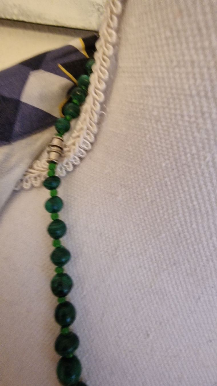 Catenine: Malahit Edel Stein Kette – Usato da St. Gallen venduto da mania03 1