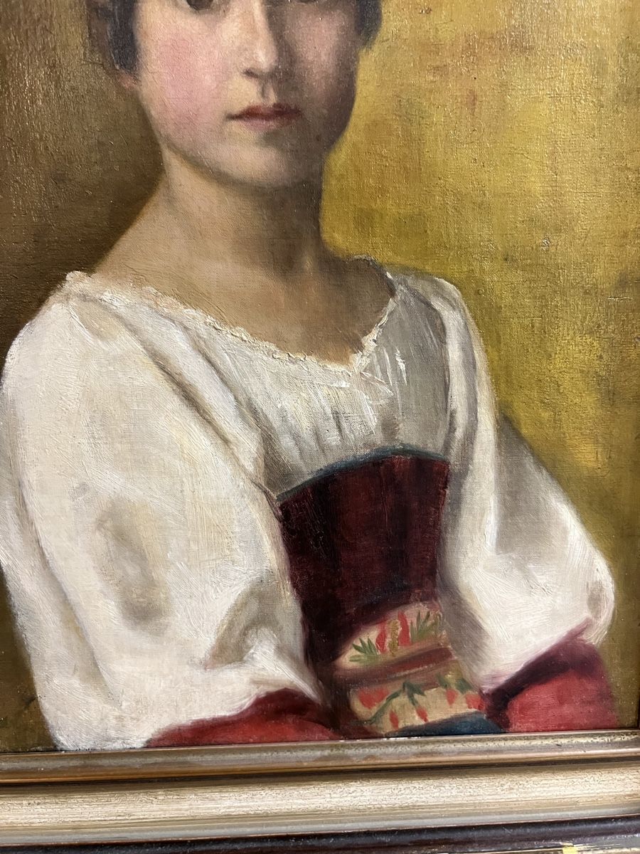 Dipinti: Antiker Gemälde Frau Portrait – Usato da Hombrechtikon venduto da vespa1954 3