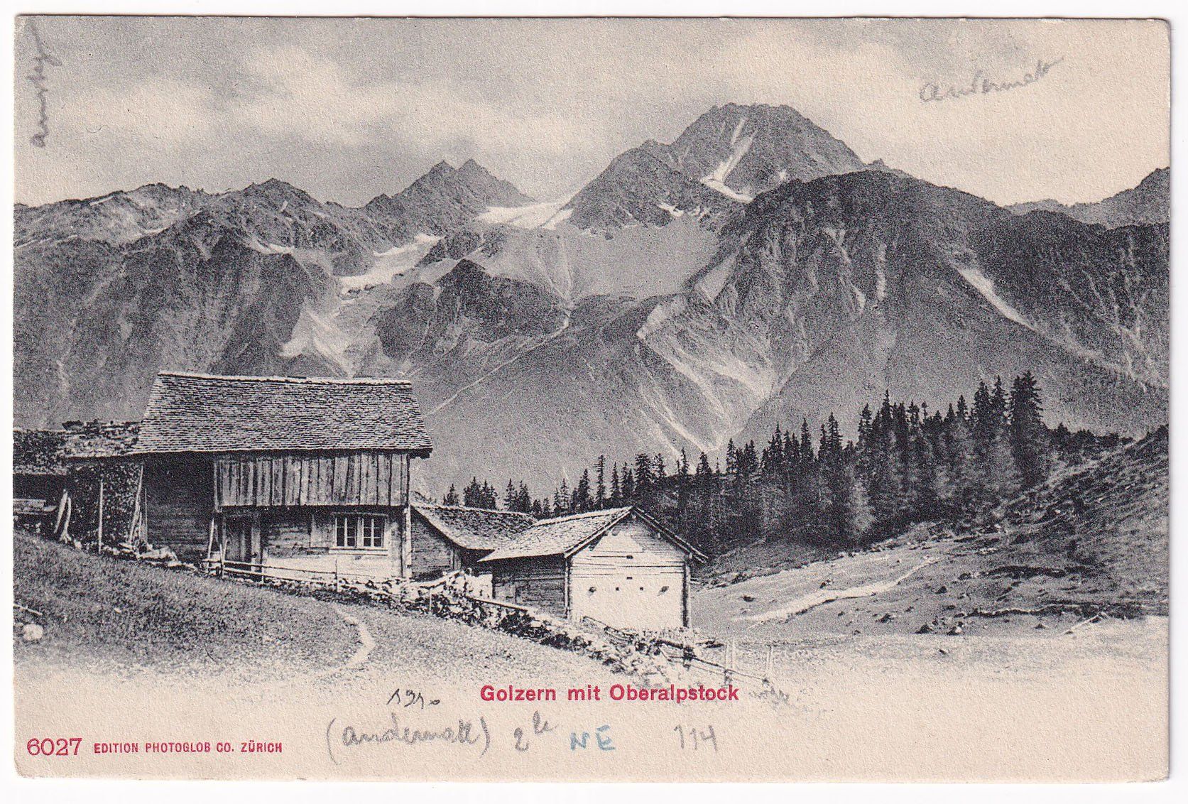 Ansichtskarten: Golzern mit Oberalstock – Gebraucht aus Cormoret von Pascalll2001