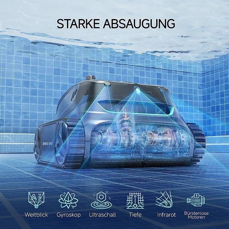 Accessori per Piscine: WYBOT S2 Solar Vision Roboter-Poolreiniger – Nuovo e nell'imballaggio originale da Malans GR venduto da BUYBEST-Schweiz 6