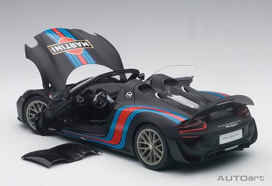 Autoart Modellini d'auto: Autoart Porsche 918 Spyder 1:18 Martini – Nuovo e nell'imballaggio originale da Gipf-Oberfrick venduto da Edii45 1