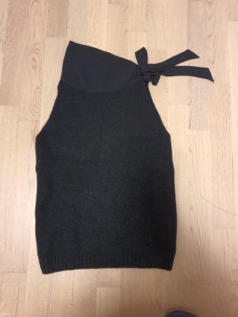 Max Mara Sportmax Italy Knit Top Ribbon Detail - Size L