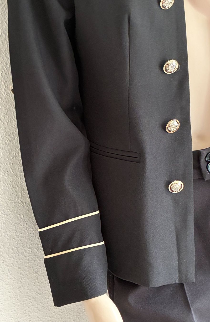 Completi & Tailleur: Schwarzer Anzug im Marine-Stil Grösse 38 – Usato da Kloten venduto da Nephty 8