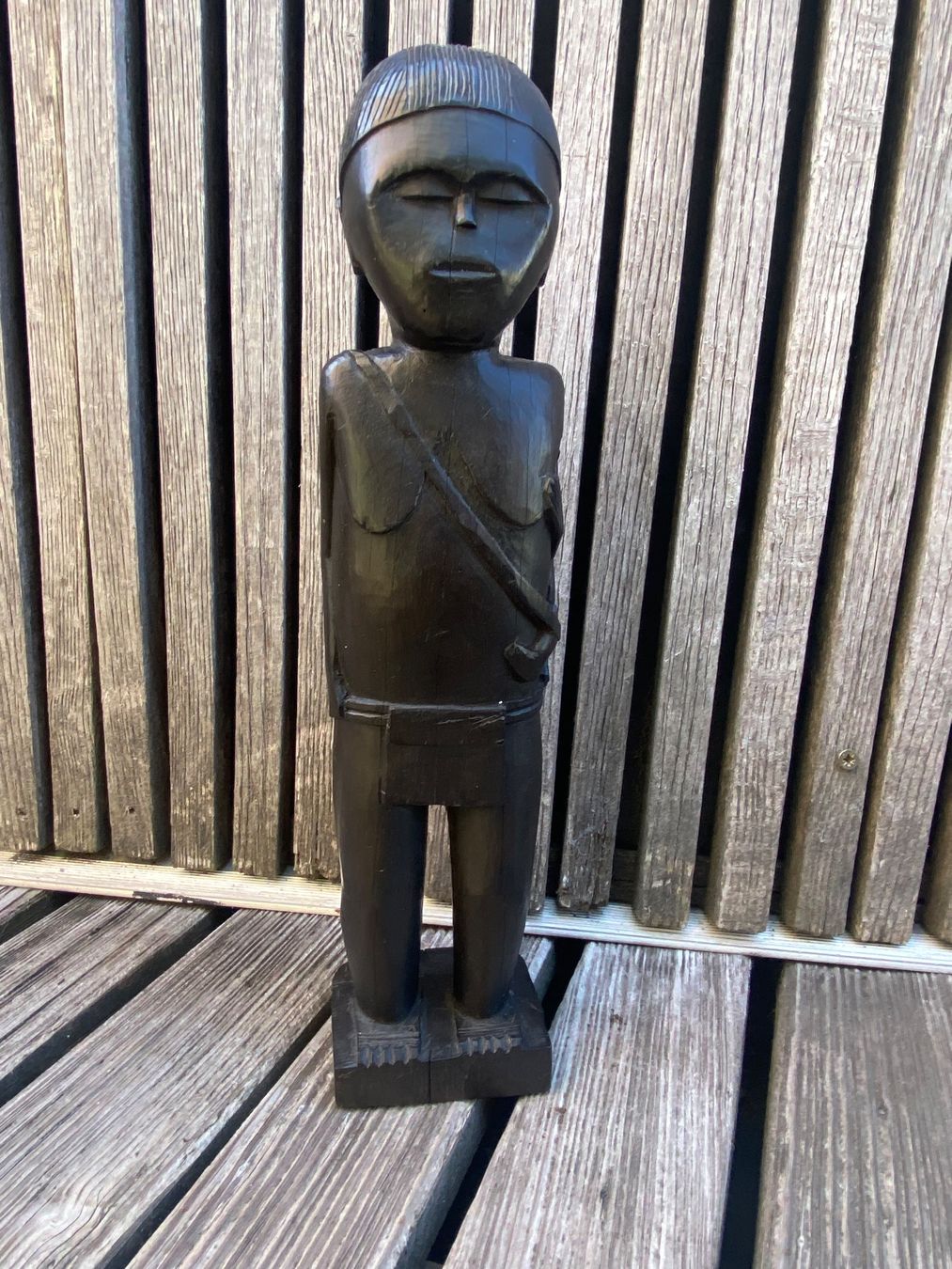 Sculture & Statue: Holzfigur Afrikanisch Mutter mit Kind schweres Holz 30cm – Usato da solothurn venduto da soko75 9