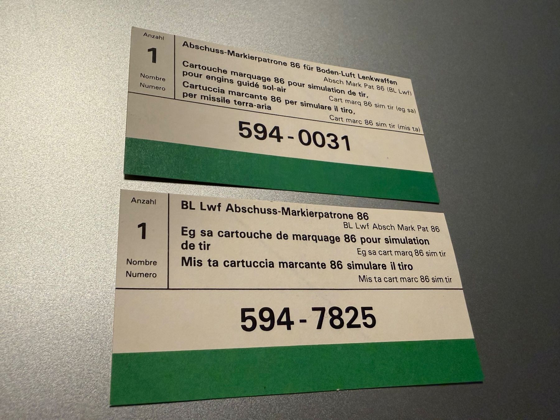 Sticker: MUN Etiketten: BL Lwf Mark Pat - Schweizer Armee – Nuovo (secondo la descrizione) da Brütten venduto da Hst1