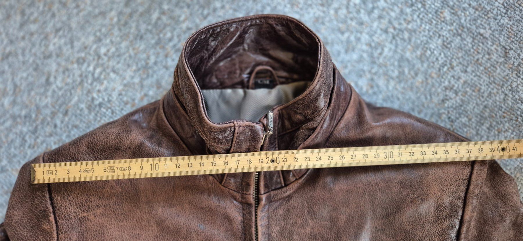 Cappotti: Braune Vintage-Lederjacke, Gr. S, 36 -38 – Usato da St. Gallen venduto da Mar_cx6m 9