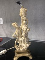 Lampe vintage en résine, style asiatique, parfait état!