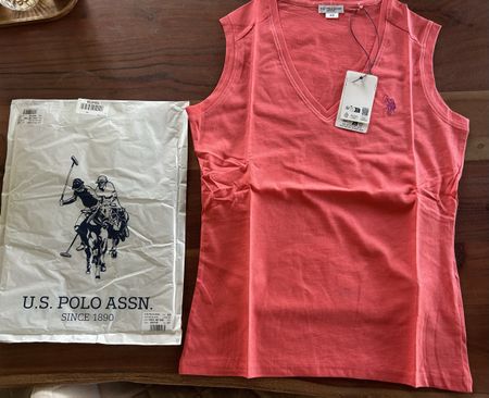 U.S. POLO ASSN. Tanktop Koralle Grösse XS 🧡Neu mit Etikett
