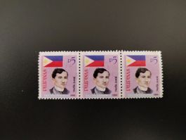Briefmarken Philippinen 5 Piso 3er Streifen