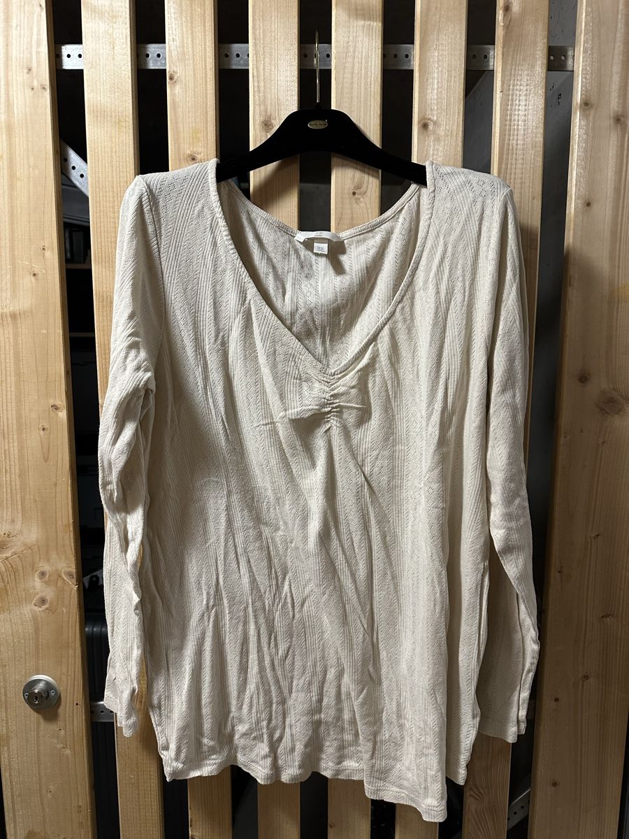H&M T-shirt: Pointelleshirt, MAMA, Gr.XL – Usato da Uster venduto da staernli4