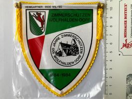 Vintage Fanion/Wimpel   ZIMMERSCHÜTZEN WOLFHALDEN-DORF