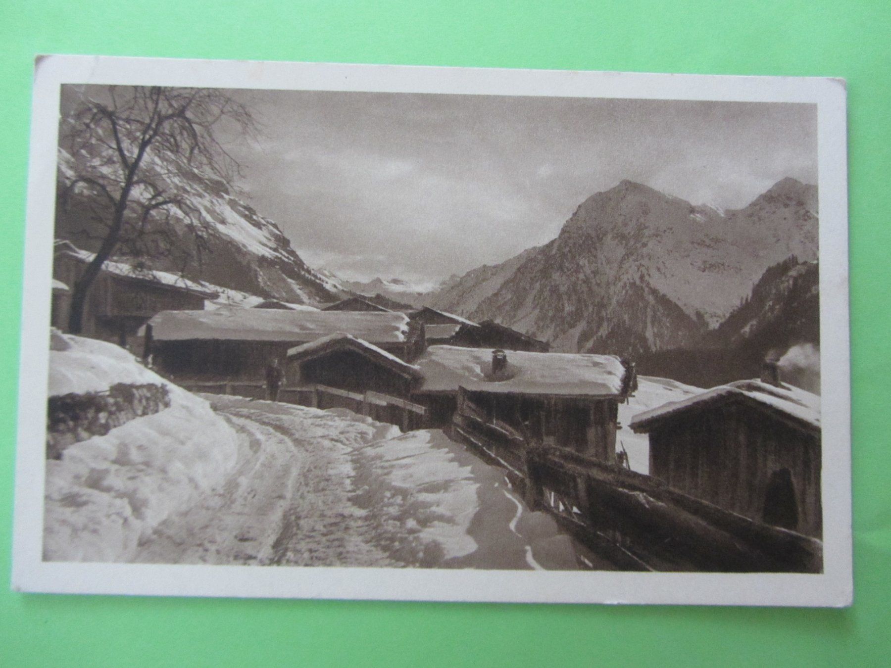 Ansichtskarten: Ansichtskarte, Monbiel mit Silvretta-Gletscher – Gebraucht aus Malters von Hausi88