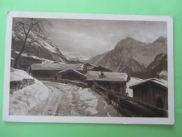 Ansichtskarte, Monbiel mit Silvretta-Gletscher