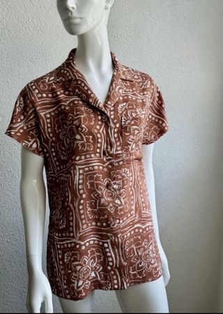 Vintage Devernois Paris Blouse, Size M