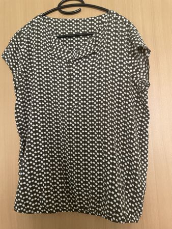 Tom Tailor Shirt Gr 40 Olivgrün weiss