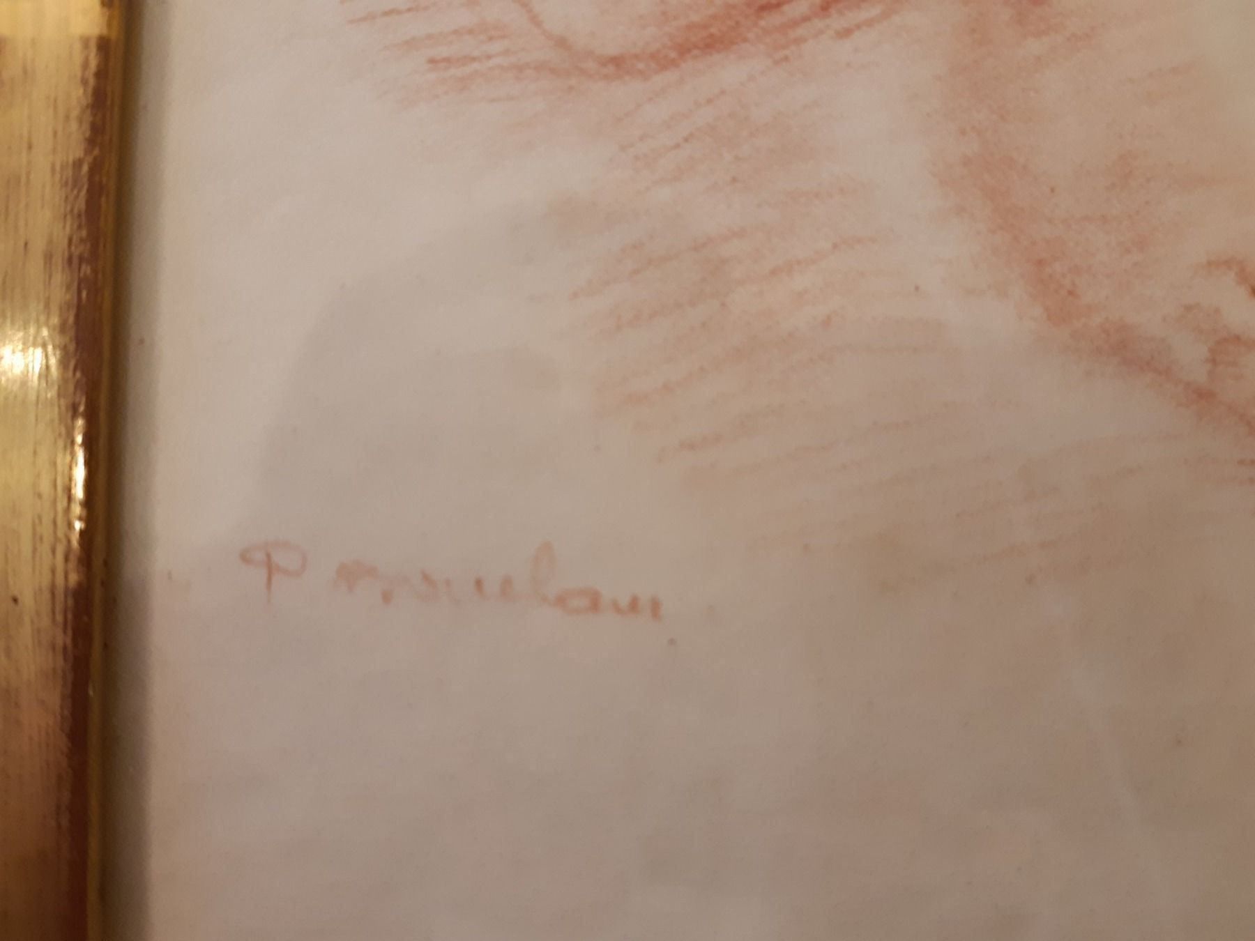 Gemälde: jolie sanguine signée ? datée1990 – Gebraucht aus Lausanne von leneko 4