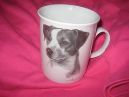 PORZELLAN TASSE   JACK RUSSEL TERRIER