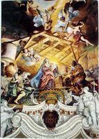 EINSIEDELN Stiftskirche - Fresko von C.D. Asam