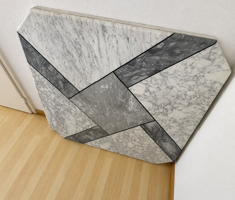 Tische: italienischer Marmortisch & Deko Silber-Eule – Gebraucht aus Walzenhausen von Jana013 2