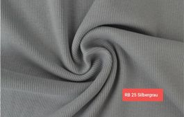 Rib Bündchen Silbergrau