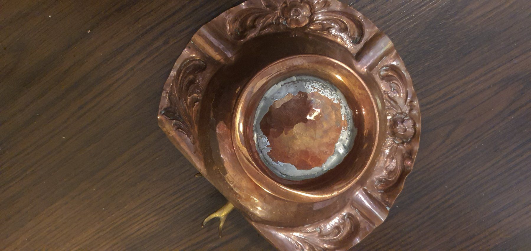 Portacenere: Kupfer Aschenbecher Jugendstil – Usato da Baden venduto da swiss-alps 3