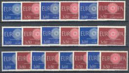 PORTUGAL 10 x - MNH SET - EUROPA CEPT - 1960