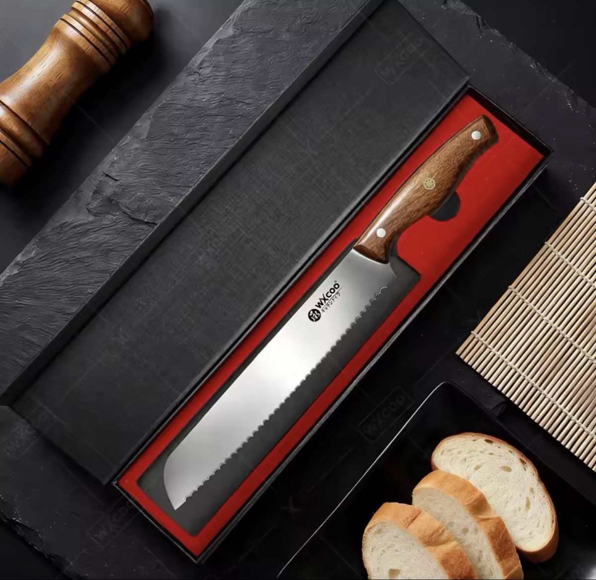 Coltelli da cucina: Brotmesser mit Wellenschliff – Nuovo e nell'imballaggio originale da Arbon venduto da clothes187