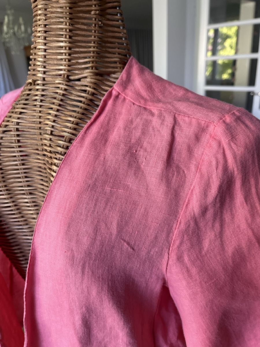 Bolero: Leinen Bolero, lachsrosa, S – Usato da Solothurn venduto da Bobesch08 3