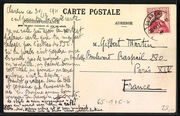 Cartoline postali: AK Clarens, La Gare, 1911 – Usato da Berlin venduto da bartko-reher 1