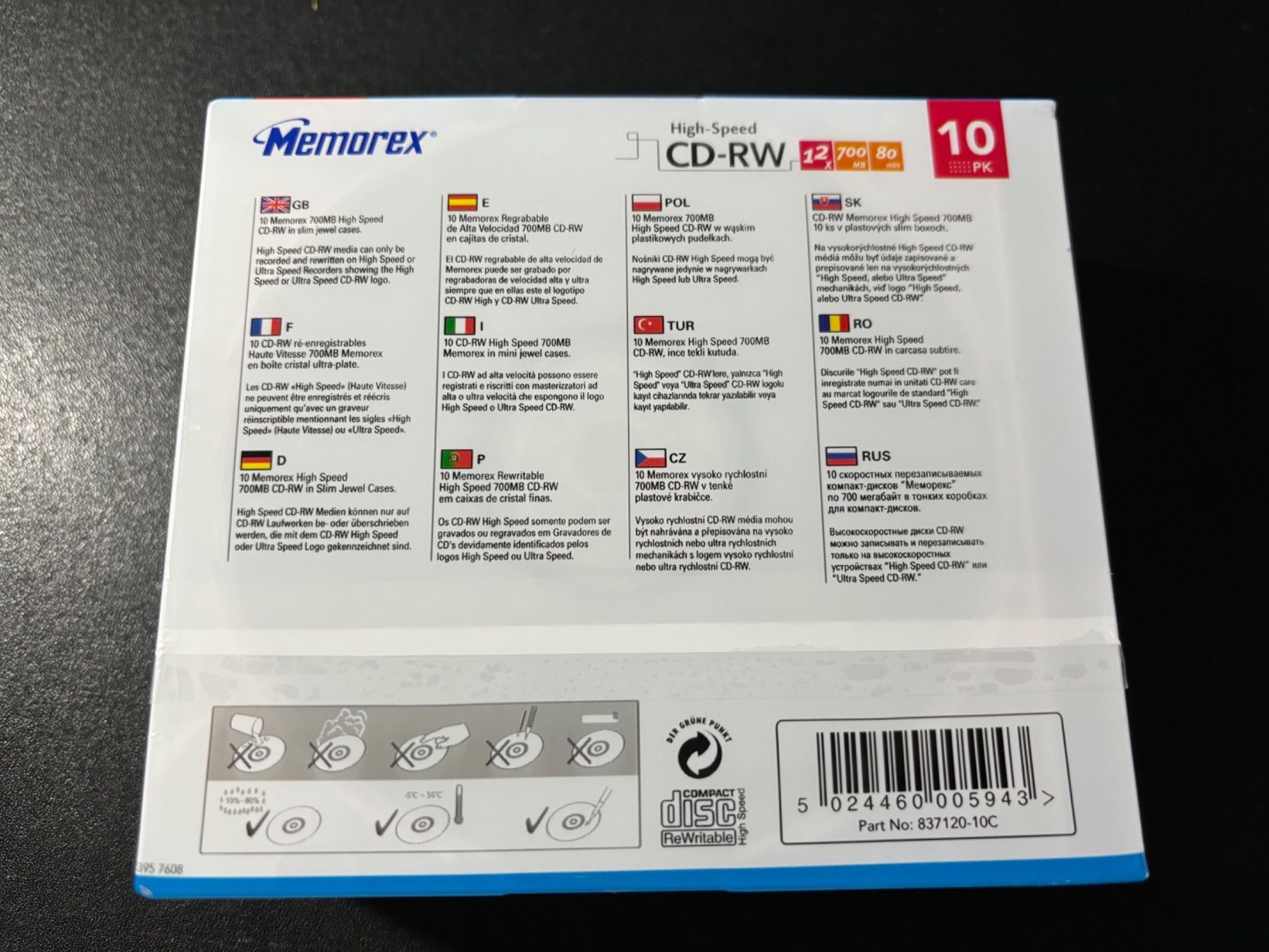 CD & DVD vergini: Memorex CD.RW 700 MB 10 Stück – Nuovo e nell'imballaggio originale da Hendschiken venduto da Uraniali 2