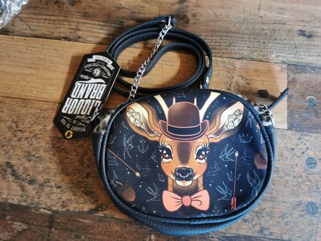 Kleine Umhängetasche Bambi *NEU* Reh Deer Leopard Handtasche